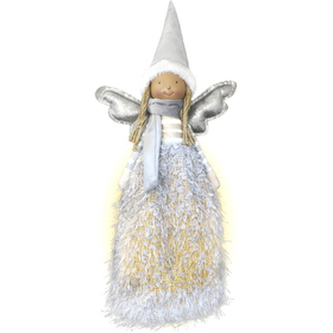 Vánoční dekorace Anděl šedý 47cm 6LED WW RETLUX RXL 475