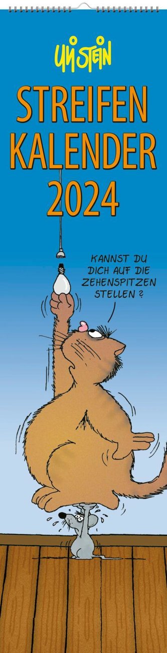 Uli Stein Streifenkalender 2024: Monatskalender für die Wand