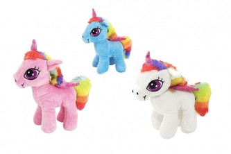 Jednorožec plyš 26cm 1 ks, různé barvy