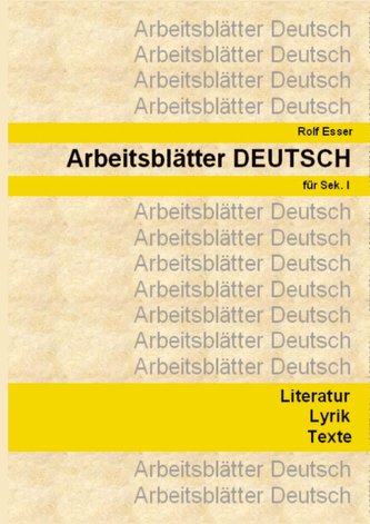 Arbeitsblätter DEUTSCH