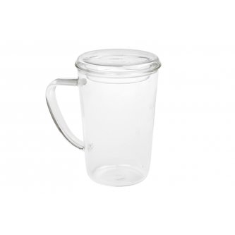 Oxalis Itaka skleněný hrnek 0,4 l s víčkem