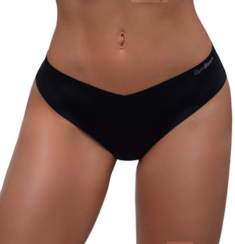 GymBeam Bezešvé kalhotky 3Pack Black M