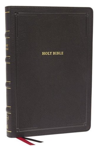 Nkjv, Deluxe Thinline Reference Bible, Large Print, Leathersoft, Black, Red Letter Edition, Comfort Print: Holy Bible, New King