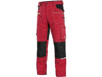 Kalhoty CXS STRETCH, pánské, červeno - černé, vel. 56