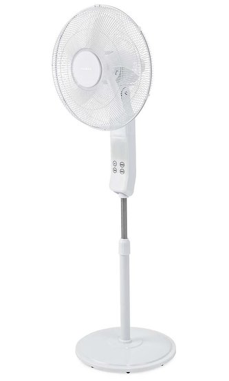 NEDIS Wi-Fi chytrý ventilátor/ stojanový/ velikost 40 cm/ výkon 60 W/ funkce osclilace/ Android/iOS/ bílý