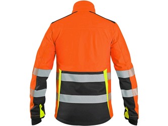 Bunda CXS BENSON, výstražná, softshell, oranžovo - černá, vel. XL
