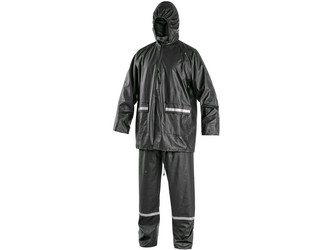 Oblek CXS PU, nepromokavý, antracitový, vel. 2XL