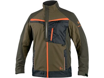 Blůza CXS NAOS, pánská, khaki-olivová, HV oranžové doplňky, roz. 60