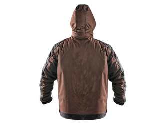 Bunda CXS IRVINE, zimní, pánská, hnědo-černá, vel. 3XL