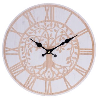 Dřevěné nástěnné hodiny, 0/12