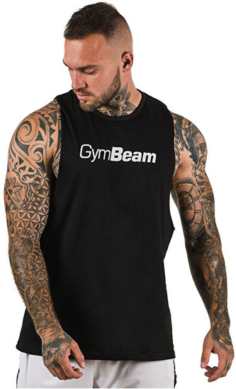 GymBeam Pánské Cut Off tílko Black L