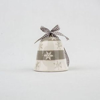 Zvoneček stříbrno/bílý