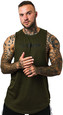 GymBeam Pánské Cut Off tílko Military Green S