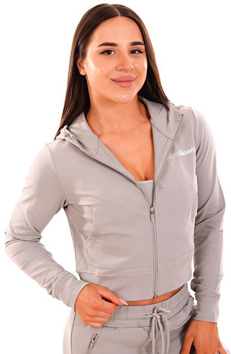 GymBeam Dámská mikina Zip-up TRN Grey M