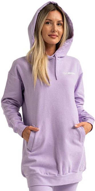 GymBeam Dámská Longline mikina Limitless Lavender XL