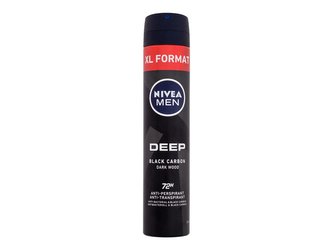 Nivea Men Deep Antiperspirant Black Carbon 200 ml 48H pro muže