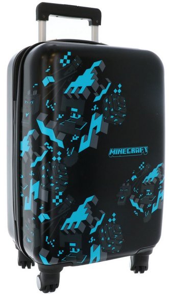 Cestovní kufr na kolečkách Minecraft: Blue Ender Dragon (objem 35 litrů|35 x 50 x 20 cm)