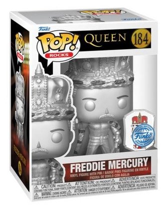 Funko POP Rocks: Freddie Mercury - King w/pin (exclusive dpecial edition)