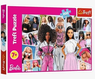 Puzzle Ve světě Barbie 200 dílků 48x34cm v krabici 33x23x4cm
