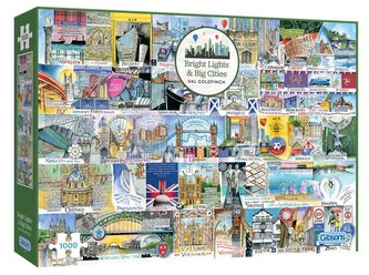 Puzzle 1000 Miasta w Wielkiej Brytanii