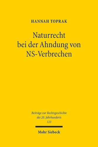 Naturrecht bei der Ahndung von NS-Verbrechen