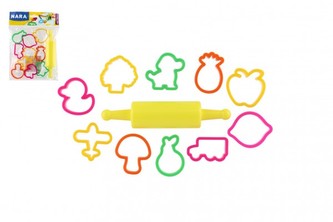 Tvořítka/Vykrajovátka NARA s válečkem plast 11ks