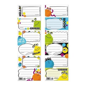 Naklejki na zeszyt Monster (25szt)