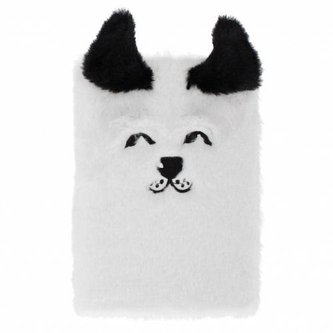 Notes pluszowy A5 Dog B&W;