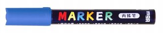 Marker akrylowy 1-2mm niebieski (6szt) M&G;