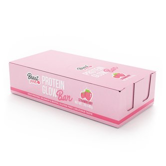 Proteinová tyčinka GlowBar - BeastPink - jahoda - 25 x 40 g