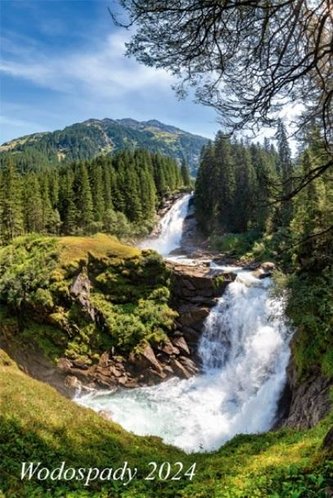 Kalendarz 2024 Ścienny dwustronny Wodospady