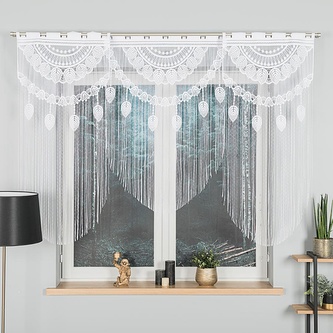 Panelová dekorační záclona na tyčovou gárnyž RANI 80 šířka 80 cm výška 120 cm (cena za 1 kus panelu) MyBestHome