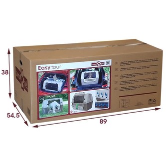 BAMA Cestovní přepravka pro psy a kočky EASY TOUR, 88x52x60 cm, barva bordo