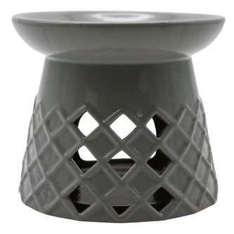 HOME ELEMENTS Aromalampa 10 cm, barva šedá