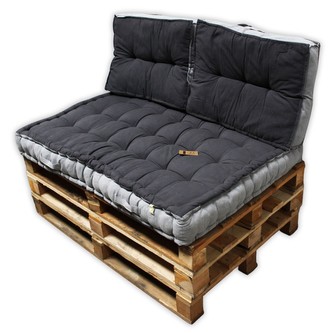 HOME ELEMENTS Sedák 60x45 + 12 cm, tmavě šedý