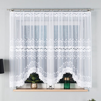 Dekorační oblouková krátká záclona BASTIA bílá 320x140 cm MyBestHome