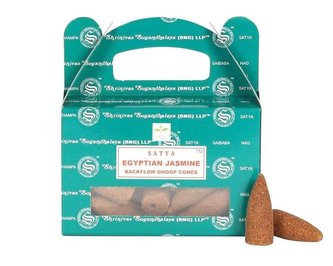 Vonné jehlánky "tekoucí dým" Satya Egyptian Jasmin 15 ks