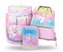 BAAGL Set 3 ks Airy - Rainbow Unicorn (aktovka, penál, sáček)