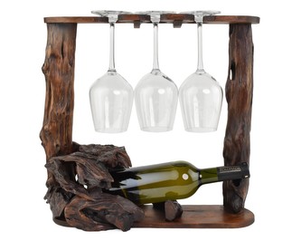 Teakový stojan na víno Vendage 38 x 38 cm var. B