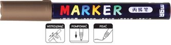 Marker akrylowy 1-2mm brązowy metalik (6szt) M&G;