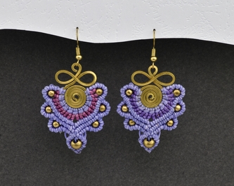 Náušnice drhané Nekonečno - S