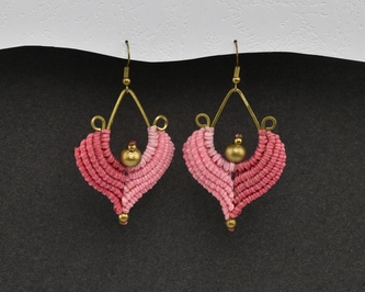 Náušnice drhané Kapka - B