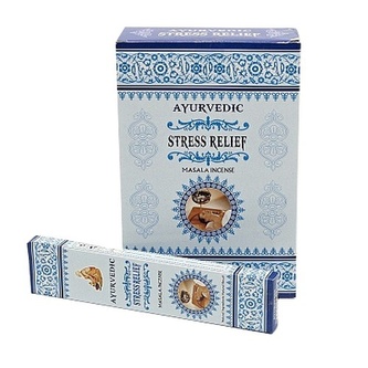 Indické vonné tyčinky Ayurvedic Stress Relief 15 ks