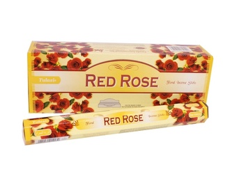 Indické vonné tyčinky Tulasi Red Rose 20 ks