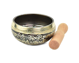 Tibetská mísa s paličkou č. 135 - zdobená  330 g