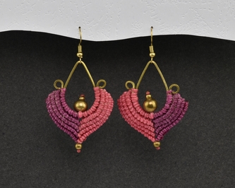 Náušnice drhané Kapka - J