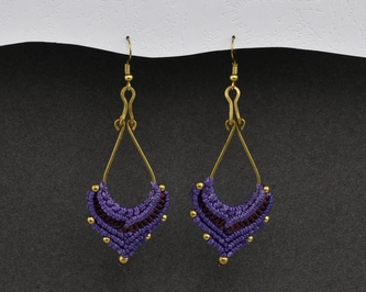 Náušnice drhané Slza - N