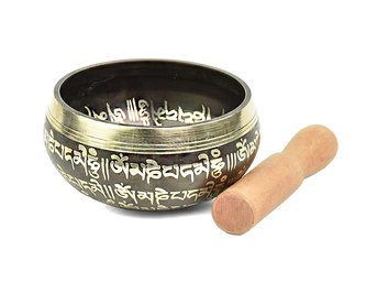 Tibetská mísa s paličkou č. 158 - zdobená  350 g