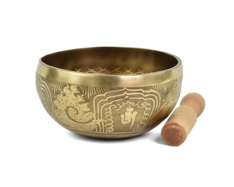 Tibetská mísa s paličkou č. 63 - zdobená 455 g