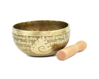 Tibetská mísa s paličkou č. 93 - zdobená 545 g